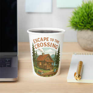 ESCAPE TO THE CROSSING Maggie Sullivan Cozy Cabin Paper Cups