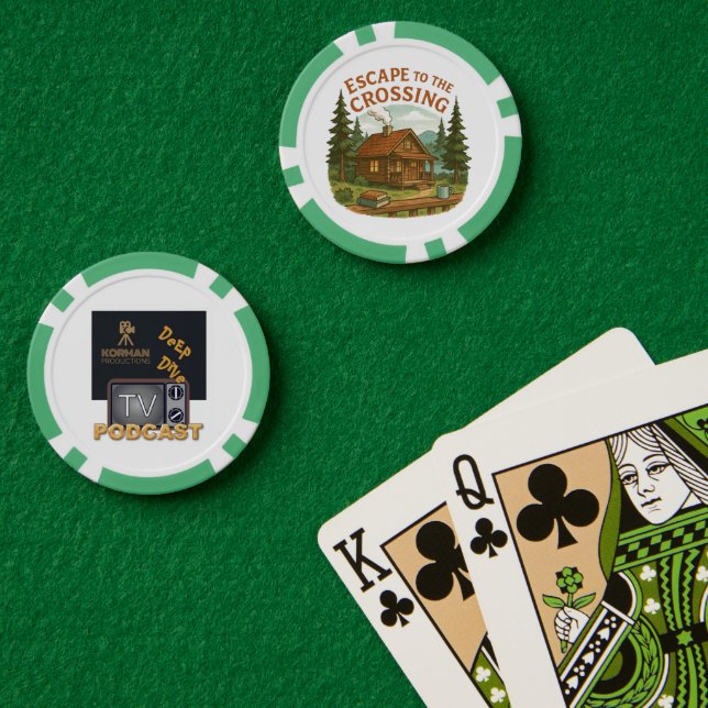 ESCAPE TO THE CROSSING Maggie Sullivan Cozy Cabin Poker Chips (Poker Table (Double))
