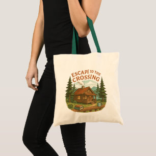 ESCAPE TO THE CROSSING Maggie Sullivan Cozy Cabin Tote Bag