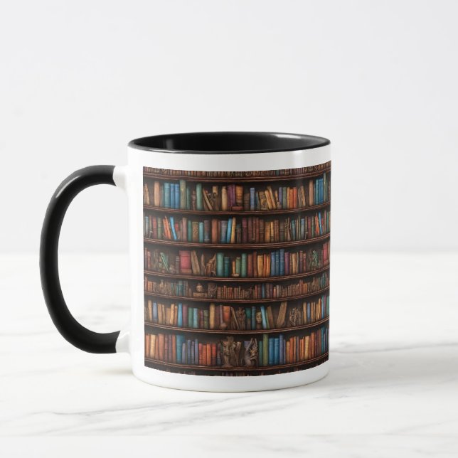 Escape to Your Bookshelf: A Book Lover's Mug (Left)