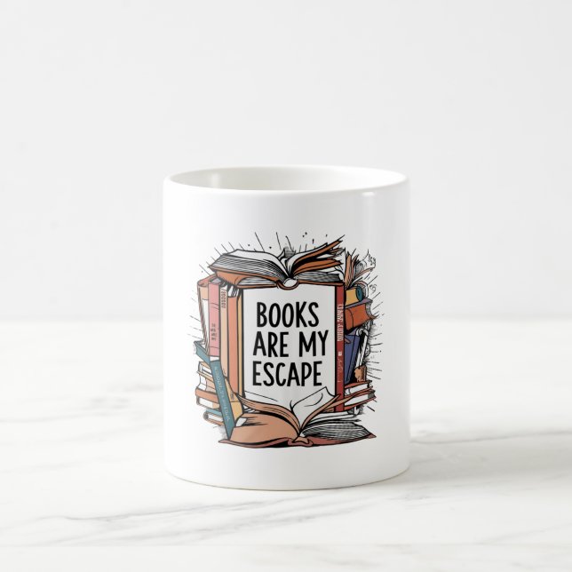 Escape with Books Coffee Mug (Center)