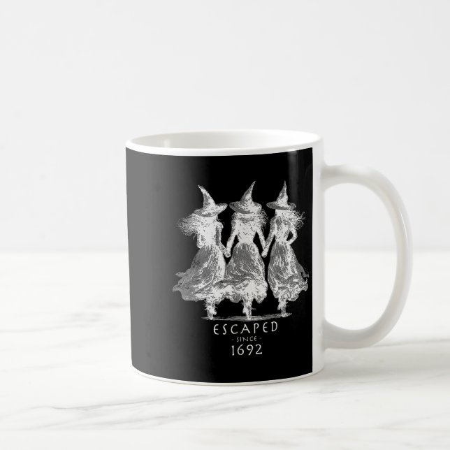 Escaped Since 1692 M Witch Halloween  Coffee Mug (Right)