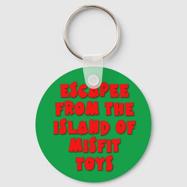 Escapee from the Island of Misfit Toys Keychain (Front)