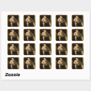 Escaping Criticism by Pere Borrell Del Caso Square Sticker