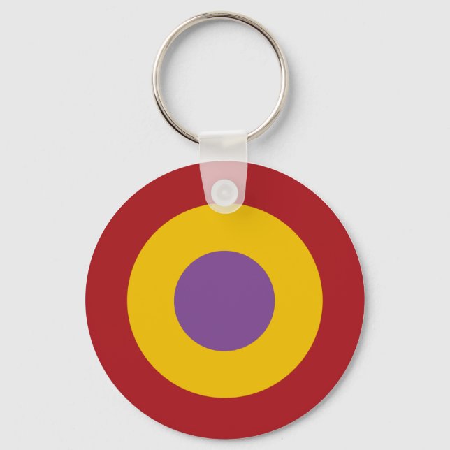 Escarapela guerra civil, Spanish civil war roundel Keychain (Front)