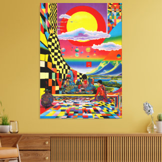 Escher's Oriental Dreamscape Canvas Print