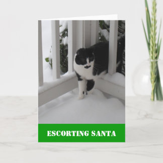 Escorting Santa Card by Spec Ops Cat