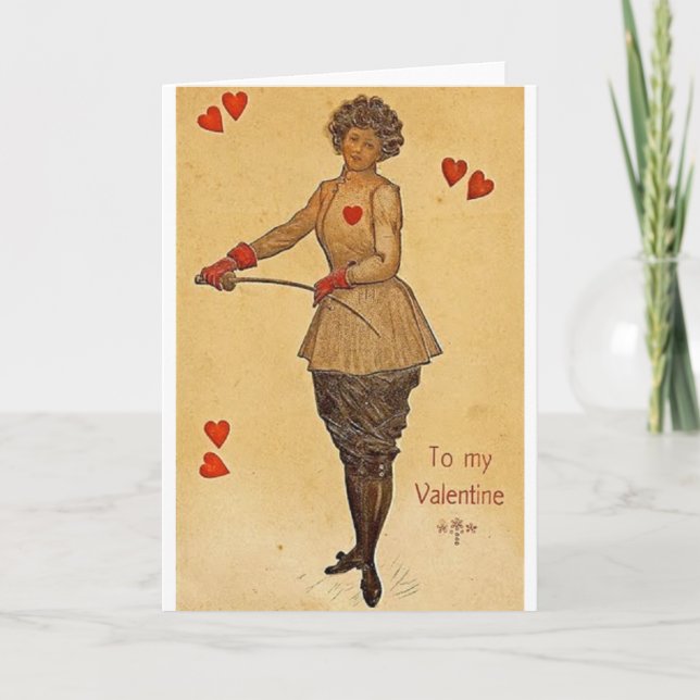 Escrimeur vintage/clôture de la carte de (Devant)