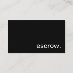 Escrow Business Card