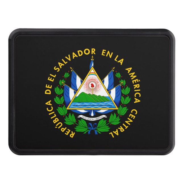 Escudo de El Salvador Trailer Hitch Cover (Front)