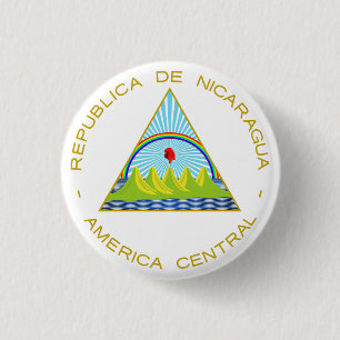 Escudo de Nicaragua 1 Inch Round Button