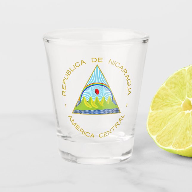 Escudo de Nicaragua Shot Glass (Front)
