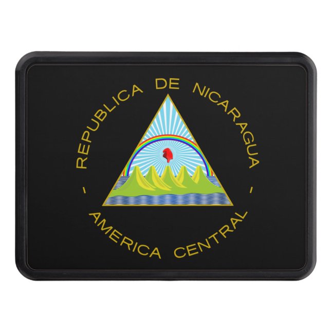 Escudo de Nicaragua Trailer Hitch Cover (Front)