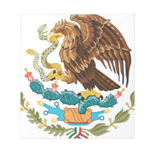 Escudo Nacional de México - Emblema Mexicano Notepad
