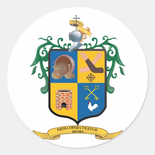 Escudo Tlaquepaque Jalisco, Mexico Classic Round Sticker (Front)