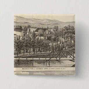 Esden, Clary residences 2 Inch Square Button