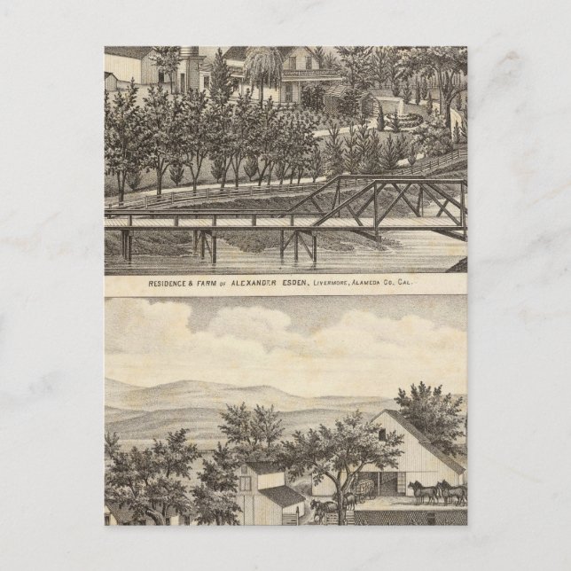 Esden, Clary residences Postcard (Front)