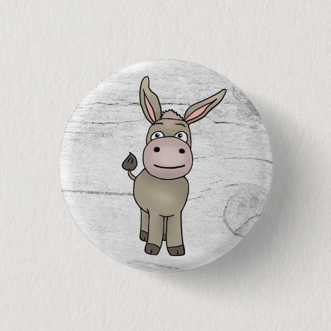 Eselchen  1 inch round button (Front)