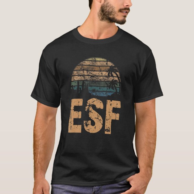 ESF Vintage Sunset Distressed T-Shirt (Front)