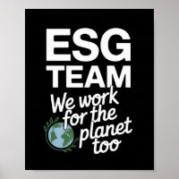 ESG Team – We Work for the Planet Too