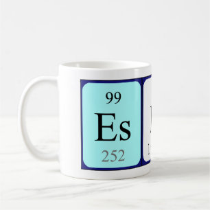Eshal périodique nom de table mug