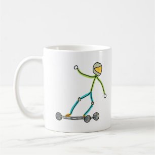 Esk8 Stickman Coffee Mug
