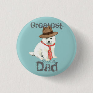 Eskie Dad 1 Inch Round Button