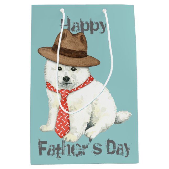 Eskie Dad Medium Gift Bag (Front)