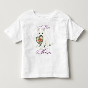 Eskie Heart Mom Toddler T-shirt