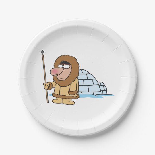 Eskimo And Igloo Paper Plate Zazzle.ca