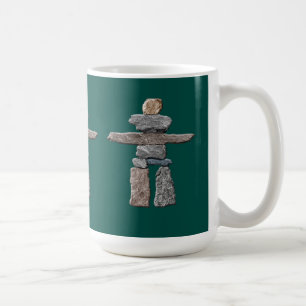 Eskimo Cairn, Inuit Inukshuk Drinking Mug