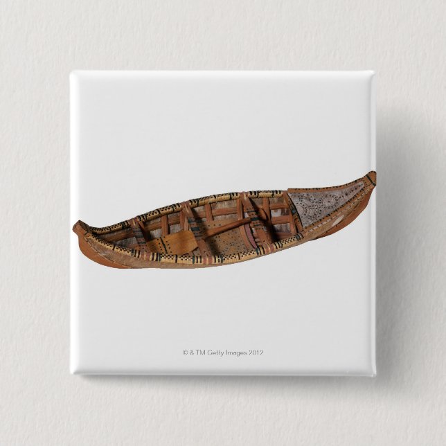 Eskimo Canoe 2 Inch Square Button (Front)
