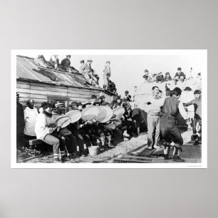 Eskimo Ceremonial Dance in Nome, Alaska 1914 Poster