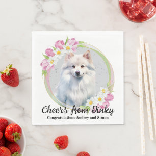 Eskimo Dog Wedding Napkins With Photo