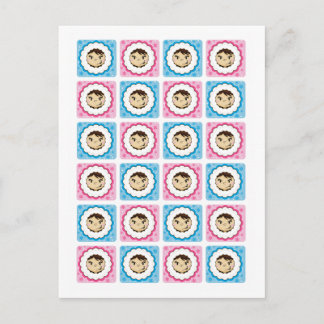 Eskimo Face Repeat Postcard