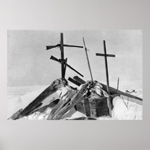 Eskimo Grave in Alaska Photograph Poster