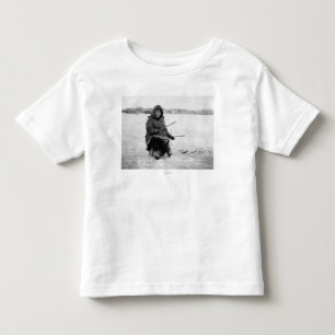 Eskimo Ice Fishing in Nome, Alaska Photograph Toddler T-shirt