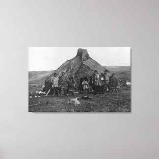 Eskimo Igloo Near Nome, Alaska Photograph Canvas Print