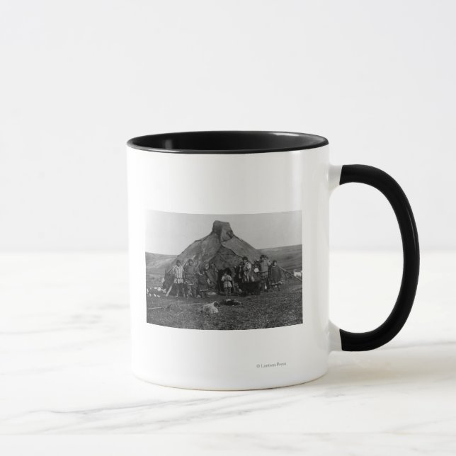 Eskimo Igloo Near Nome, Alaska Photograph Mug (Right)