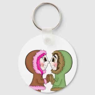 eskimo kisses keychain