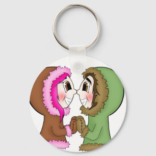 eskimo kisses keychain