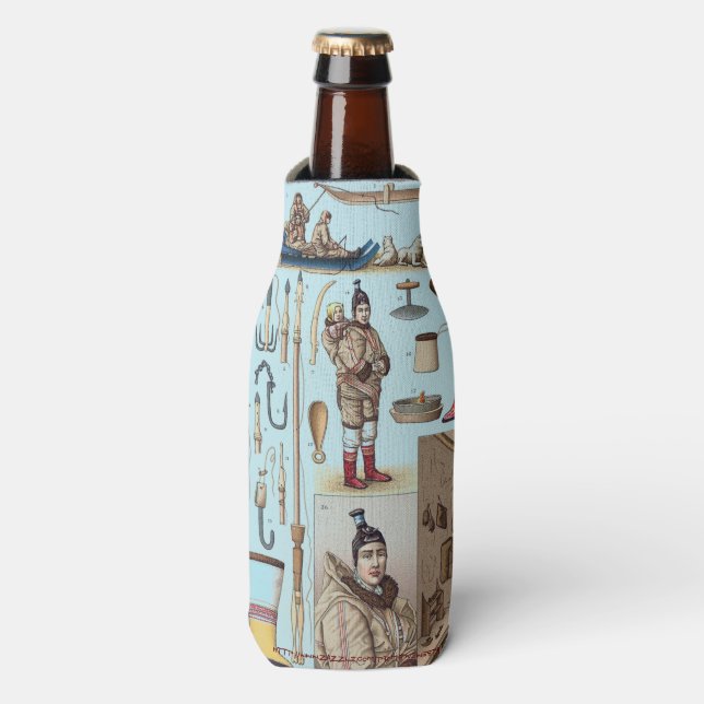 "Eskimo Peoples" Bottle Cooler (Bottle Front)