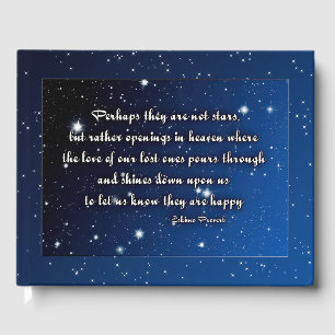 Eskimo proverb - perhaps they are not stars memory guest book