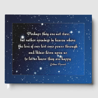 Eskimo proverb - perhaps they are not stars memory guest book