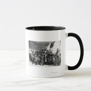 Eskimo School Children in Alaska Photograph Mug