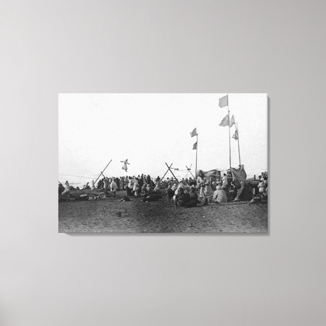 Eskimo Sports at Barrow, Alaska Photograph Canvas Print (Front)