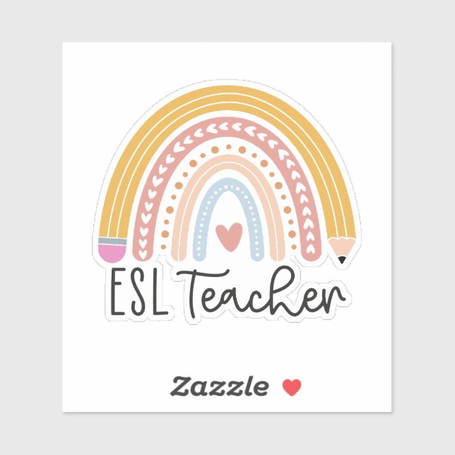 ESL Teacher Souvenir Retro Vintage Distressed Styl (Sheet)
