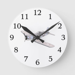 ESM F-4U Corsair airplane Round Clock