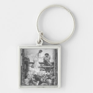 Esmeralda and Quasimodo, 1905 Keychain