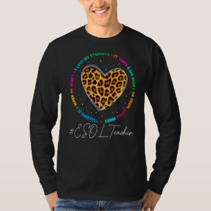 Esol Teacher School Admin Appreciation Week Back T T-Shirt